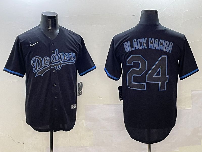 Men Los Angeles Dodgers #24 Black Mamba Black Classic Edition 2025 Nike MLB Jersey style 1->los angeles dodgers->MLB Jersey